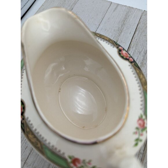 Vintage Homer Laughlin Creamer & Sugar Bowl Neville Pattern L41N8 - Picture 5 of 9